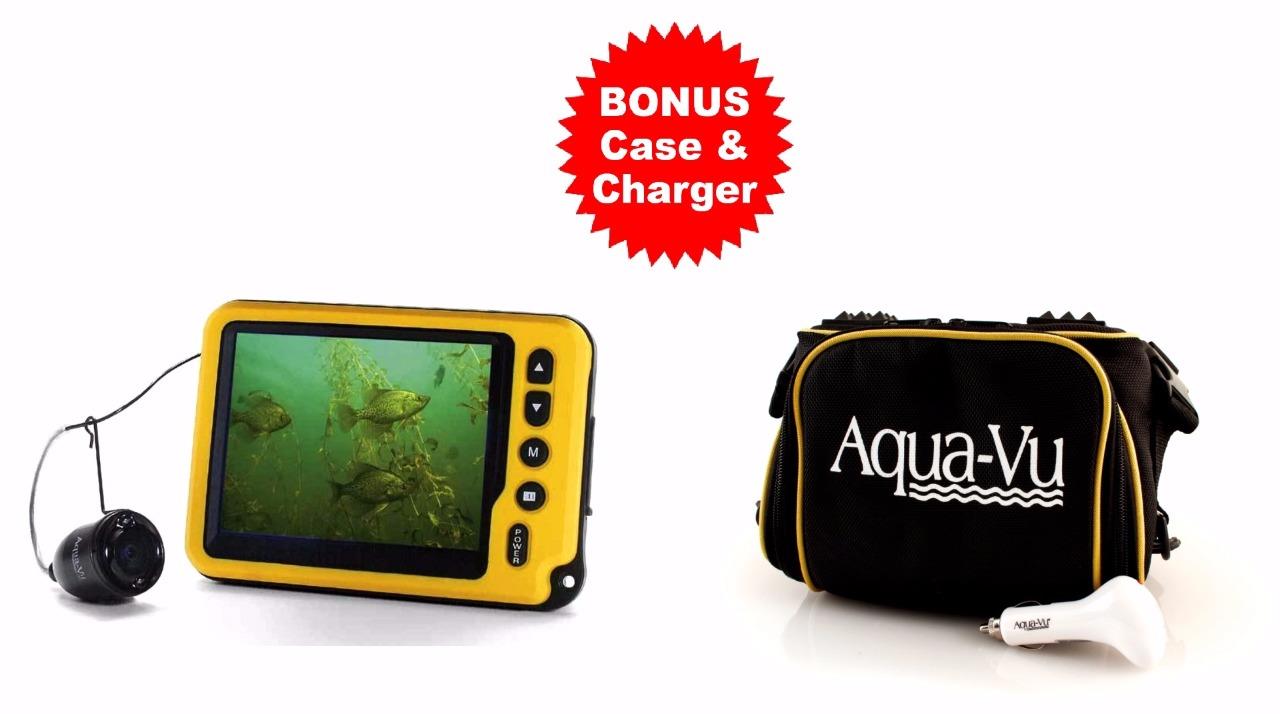 AQUA VU Micro AV II Underwater Ice Fishing Camera System BONUS Case