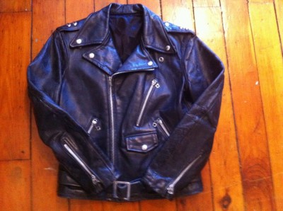 Youth Motorcycle Jacket on 1950 S Black Horsehide Leather Motorcycle Jacket Kids Size    Ebay