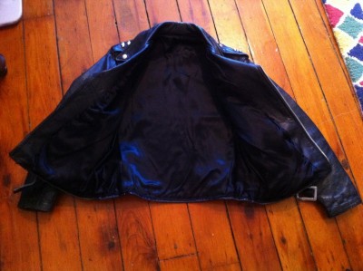 Youth Motorcycle Jacket on 1950 S Black Horsehide Leather Motorcycle Jacket Kids Size    Ebay