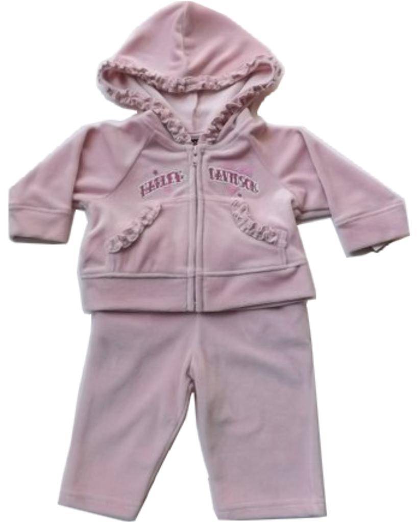 HarleyDavidsonInfantBabyGirls2pcVelourWarmUpSuitApparel