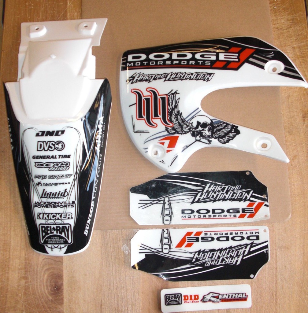 KLX 110 0209 Kx 65 0212 Graphics Kit / Plastics 2012 Graphics White