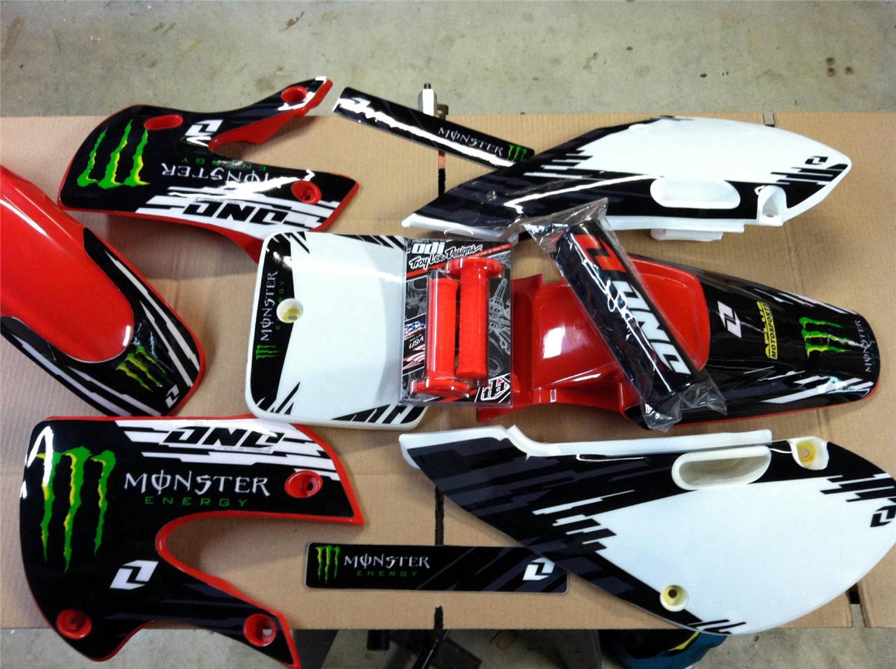 Klx 110 0209 kx 65 0216 Kawasaki Graphics And Plastics kit 13161 red