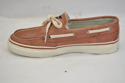 Sperry  Sider Bahama Boat Shoe on Sperry Top Sider Bahama Brick Burnish Leather  Bpq  Red Brown Boat