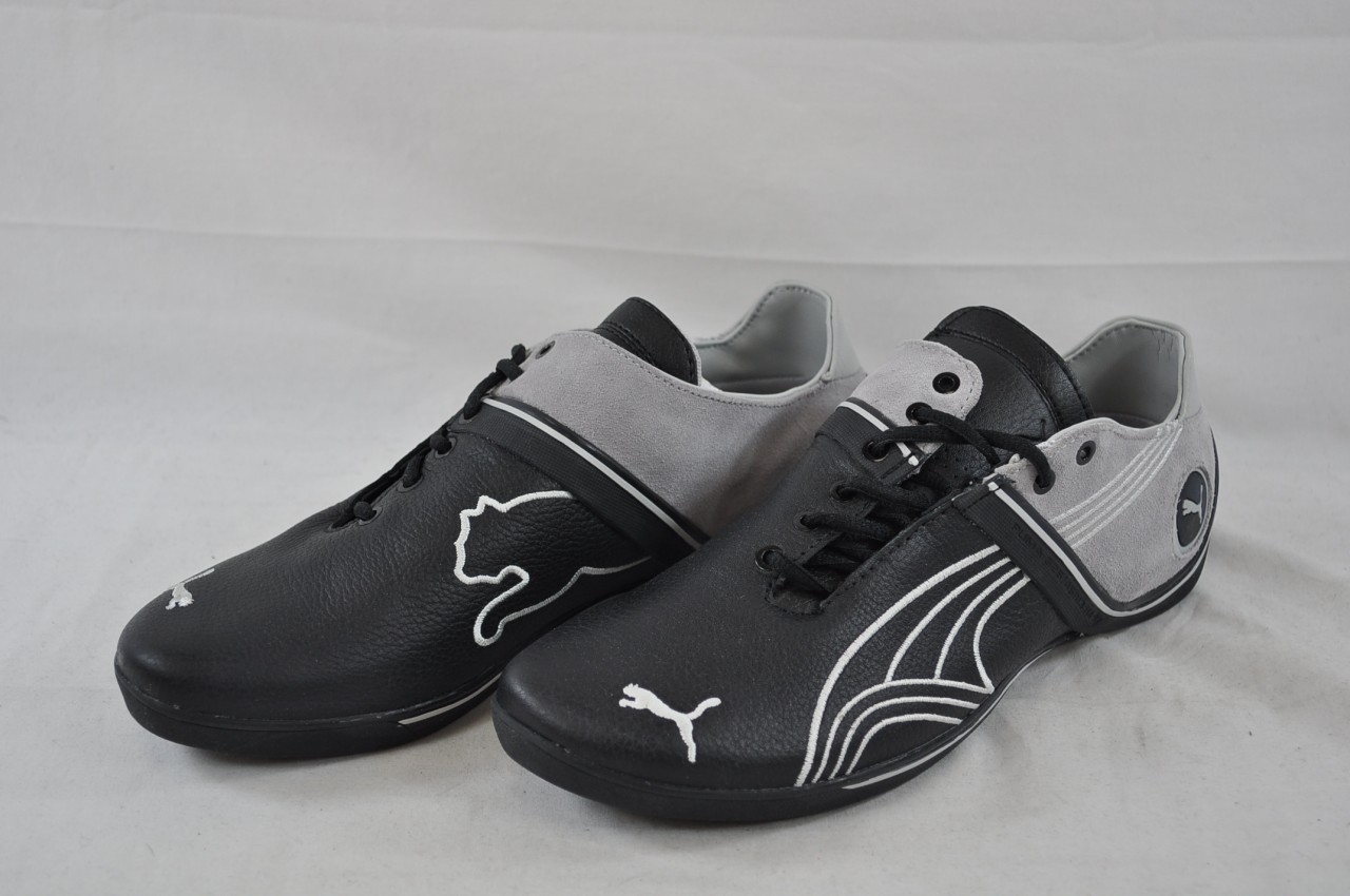 PUMA 303692 04 FUTURE CAT REMIX NT BLACK METALLIC SILVER ATHLETIC SHOE