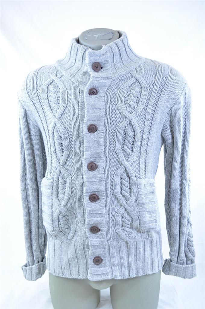 men's wool button down sweater