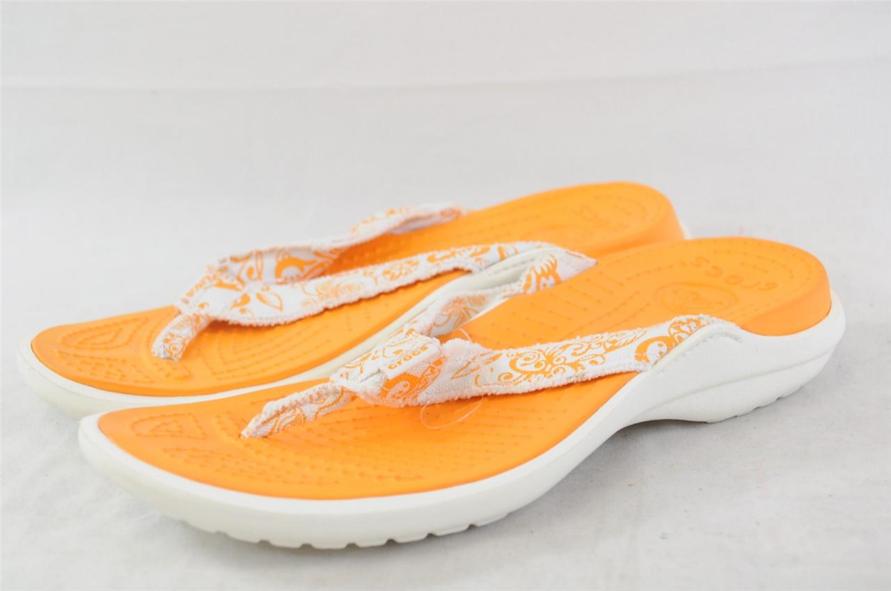 crocs floral sandals