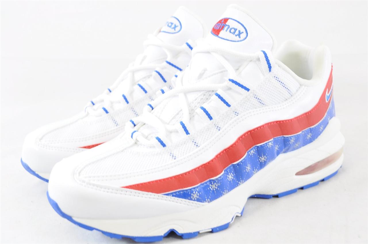 air max 95 red blue and white