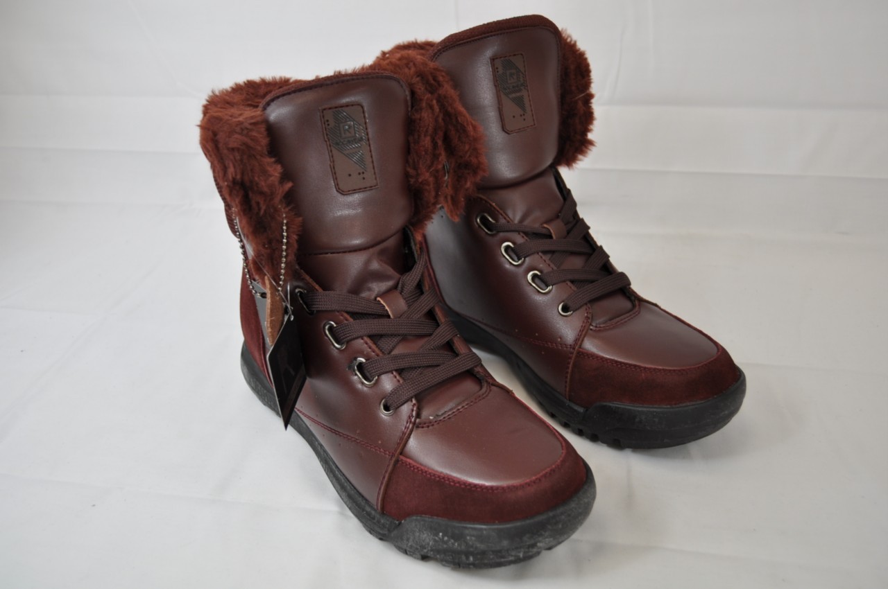 ROCAWEAR ROC CLIMBER BURGUNDY RED LEATHER FLEECE LINED BOOT eBay