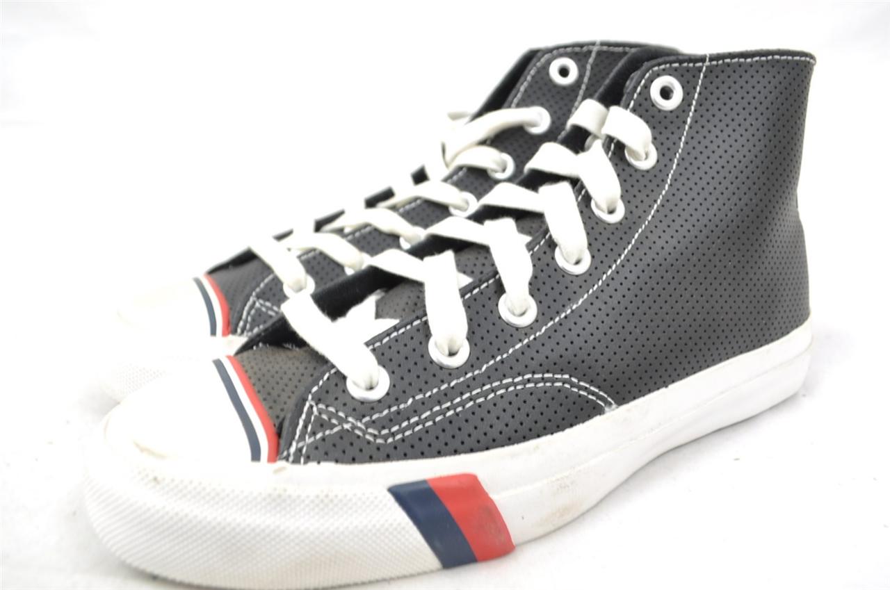PRO KEDS ROYAL HI LEATHER BLACK/WHITE LACE UP SNEAKER eBay