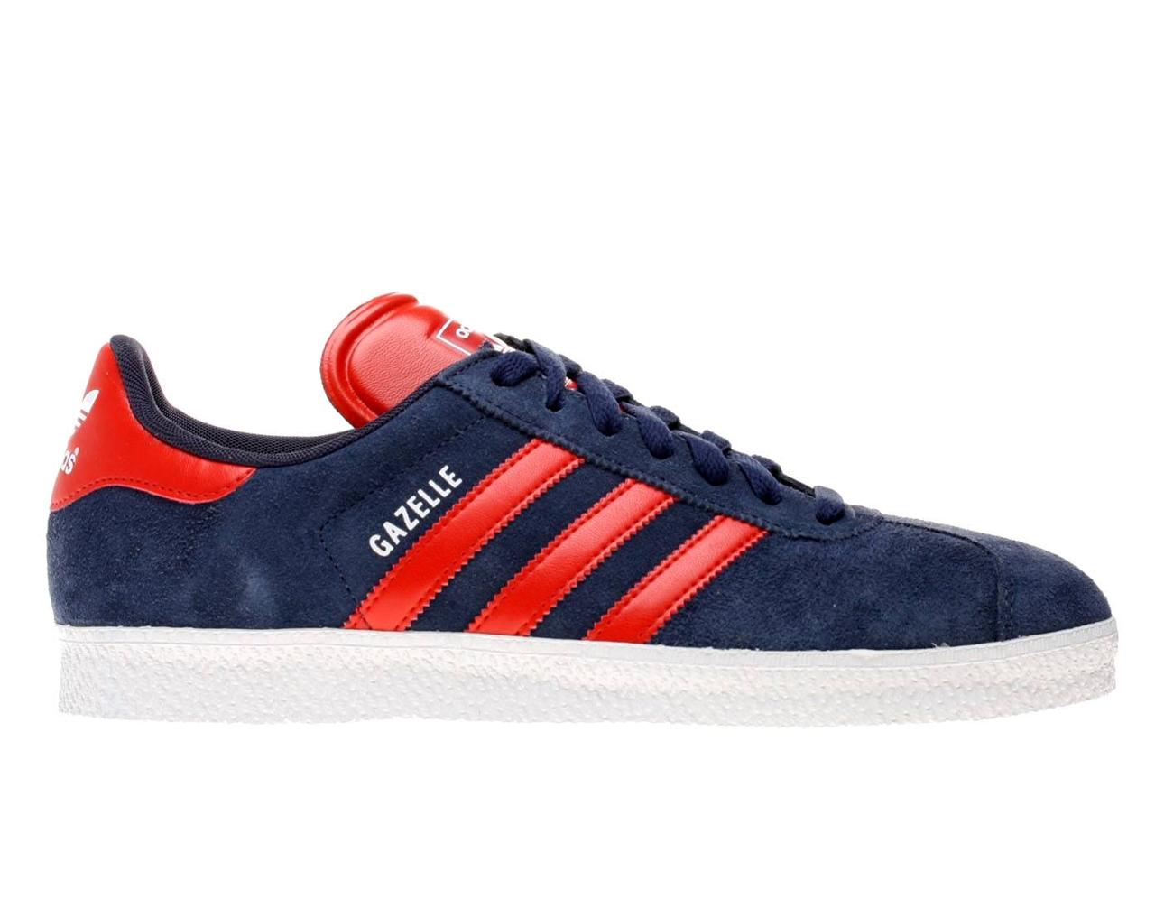 adidas gazelle blue and red