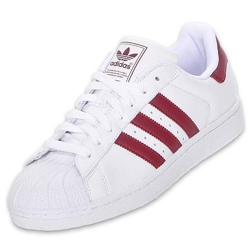 ADIDAS SUPERSTAR 2 SHELL TOE G08831 RUN WHITE/CARDINAL RED - LEATHER CASUAL SHOE | eBay