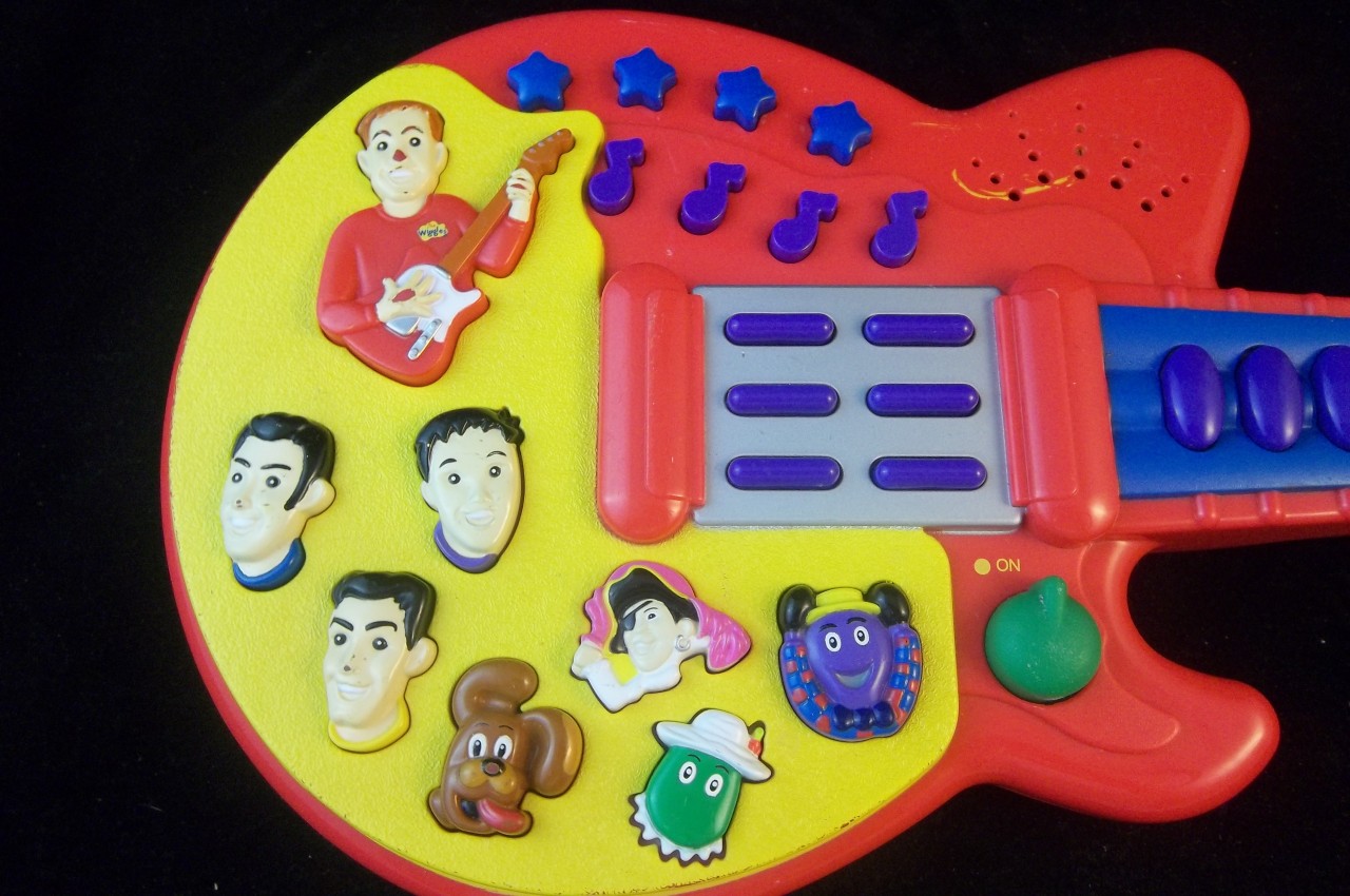 Wiggles Musical Toy Lot With Dvd, Dance Pad And Guitar 