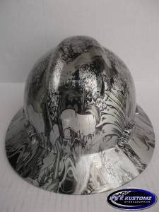 New Custom MSA V-Gard (Full Brim) Hard Hat W/Fas-Trac ...
