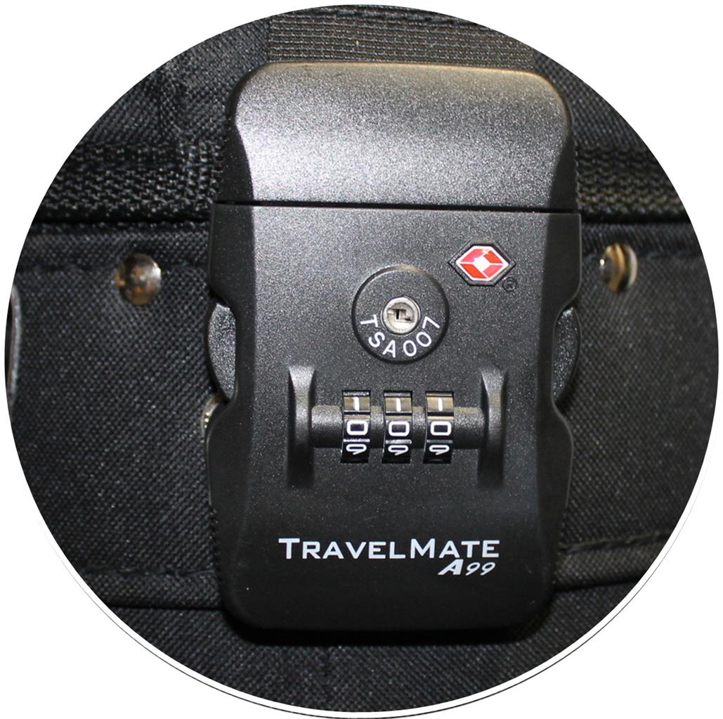 Travel Mate III Golf Bag travel Bag Hybrid Hard Case Red/Black With TSA