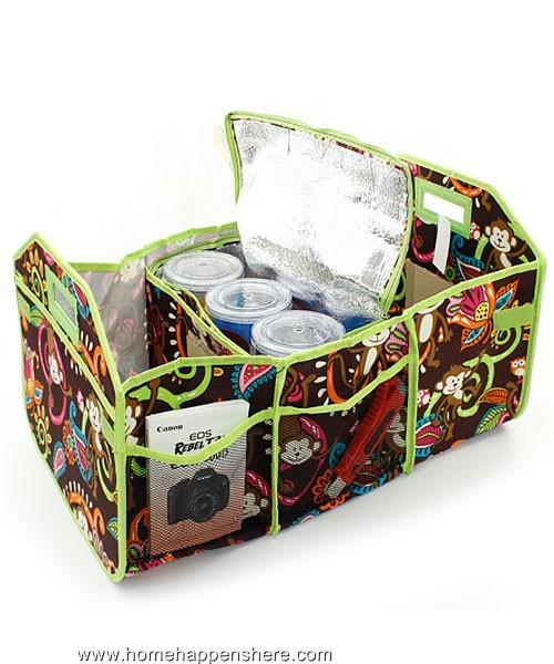 One LARGE UTILITY TRUNK ORGANIZER Haul It All Picnic Beach Bag Tote