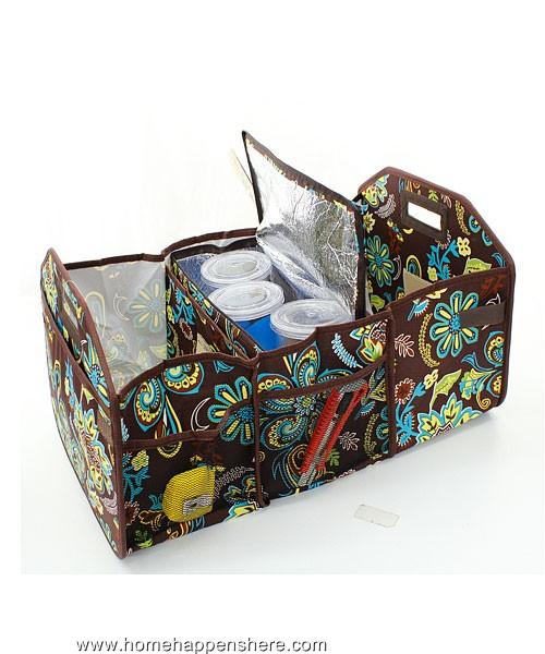 One LARGE UTILITY TRUNK ORGANIZER Haul It All Picnic Beach Bag Tote