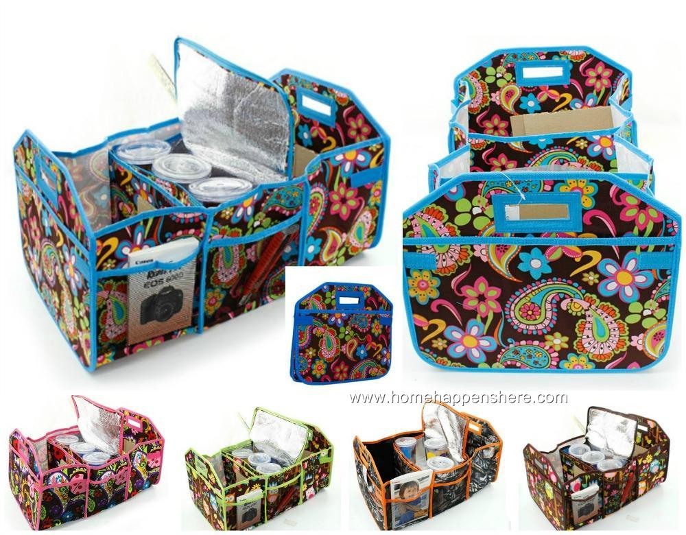 One LARGE UTILITY TRUNK ORGANIZER Haul It All Picnic Beach Bag Tote