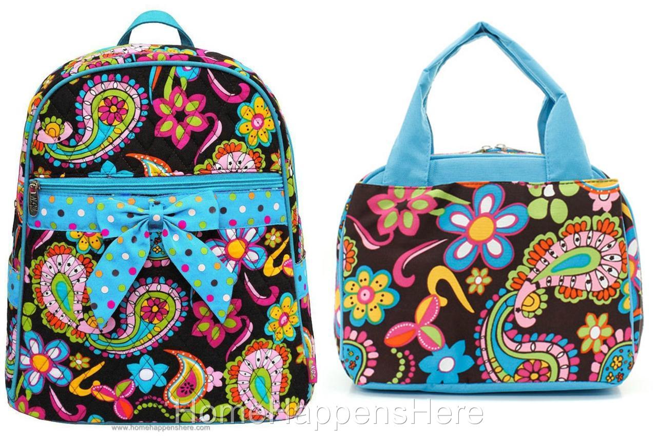backpacks and matching lunch boxes