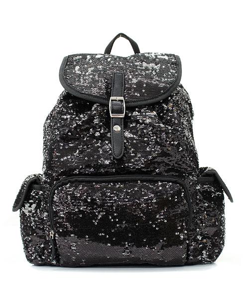 14" GLITTER SEQUIN BACKPACK Sparkle Bling Bookbag Tote Cheer Dance Bag