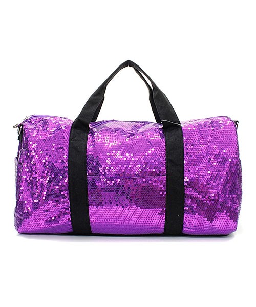 Big BLING 21" Glitter SEQUIN Sparkle DUFFLE BAG Weekend Dance Carry On