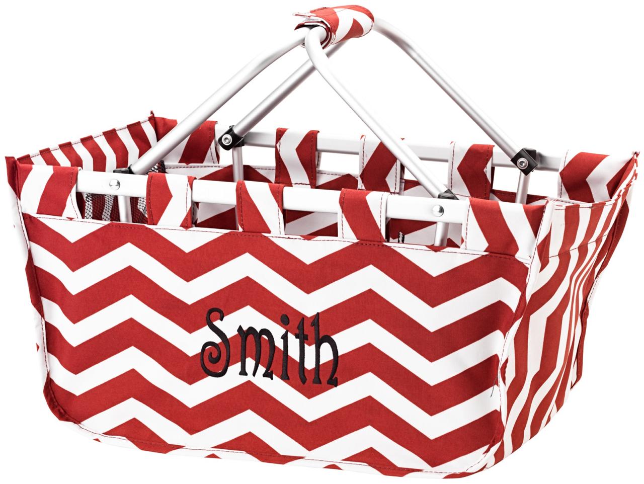 Large MARKET & UTILITY TOTE Easter Basket Beach Picnic Bag PERSONALIZED