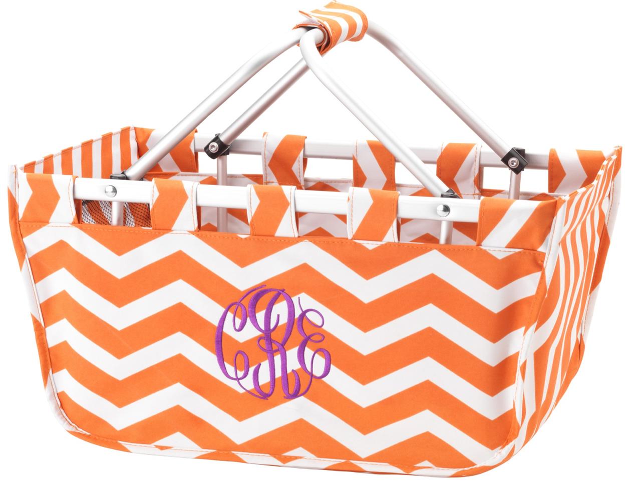 Large MARKET & UTILITY TOTE Easter Basket Beach Picnic Bag PERSONALIZED