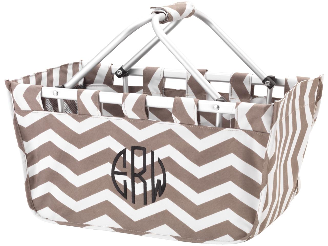 Large MARKET & UTILITY TOTE Easter Basket Beach Picnic Bag PERSONALIZED