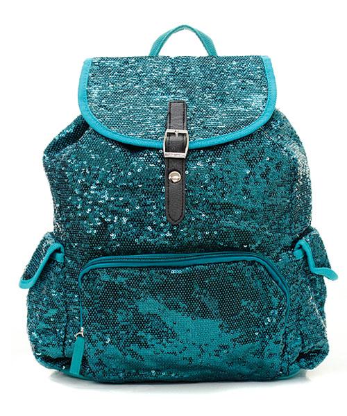 14" GLITTER SEQUIN BACKPACK Sparkle Bling Bookbag Tote Cheer Dance Bag