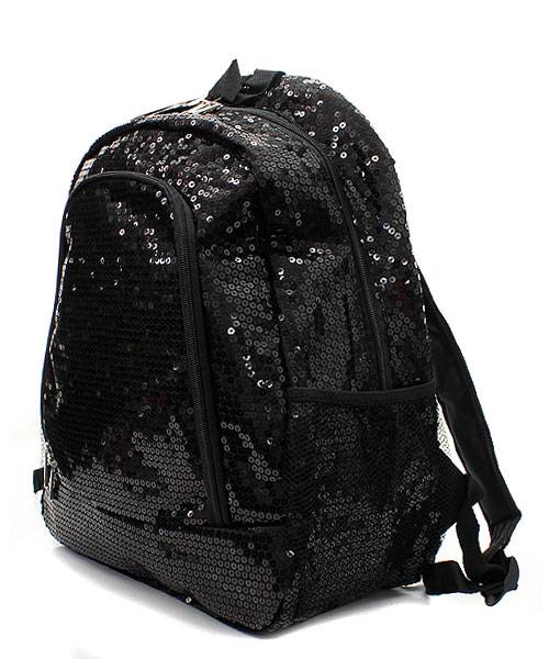 16" GLITTER SEQUIN BACKPACK Sparkle Bling Bookbag Tote Cheer Dance Bag