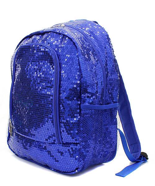 16" GLITTER SEQUIN BACKPACK Sparkle Bling Bookbag Tote Cheer Dance Bag