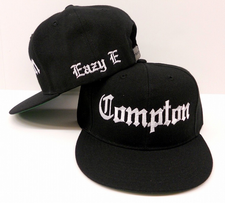 Eazy E Black Vintage Compton Flat Bill Snap Back Baseball Cap Hat ...