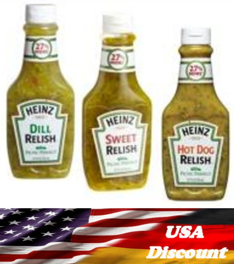 Great Value 3 x Heinz Relish 3 Flavors your Choice to WORLDWIDE eBay