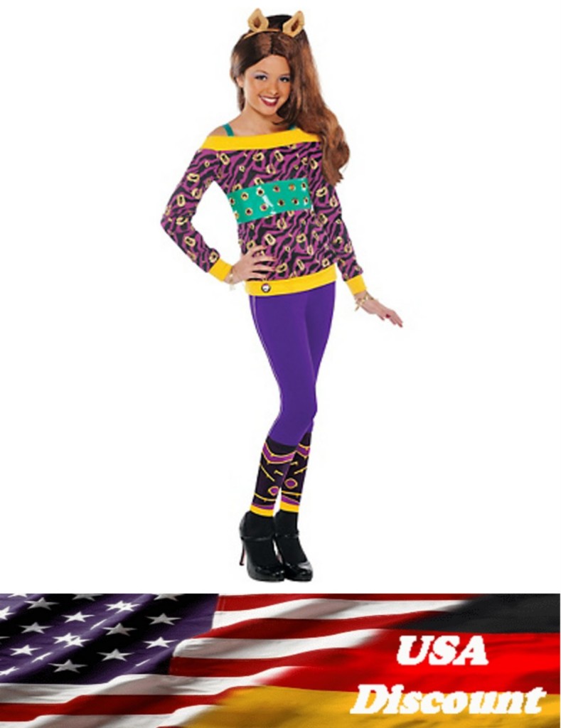 NEU Girls CLAWDEEN WOLF Deluxe Kostüm + PERÜCKE MONSTER HIGH Fasching Karneval eBay
