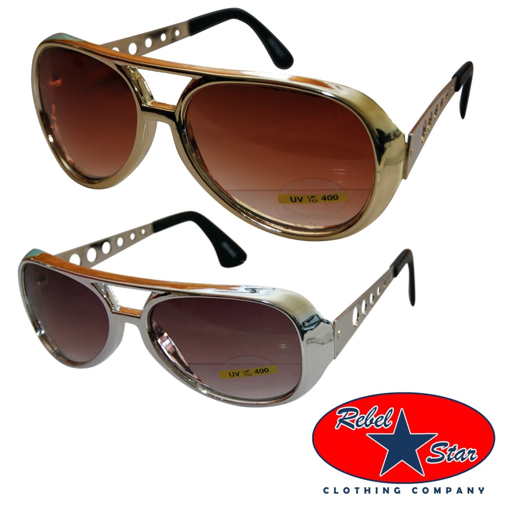 Elvis Sunglasses Shades Rockabilly Kitsch Gift Punk Kustom Cool 70s