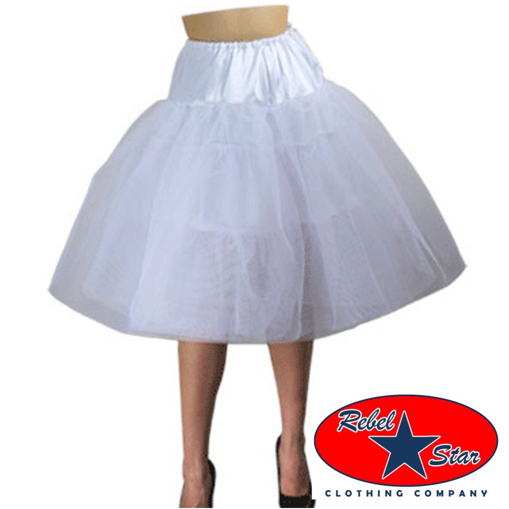 Organza Triple Layered Petticoat Rockabilly Swing Retro Pin Up 50s 60s
