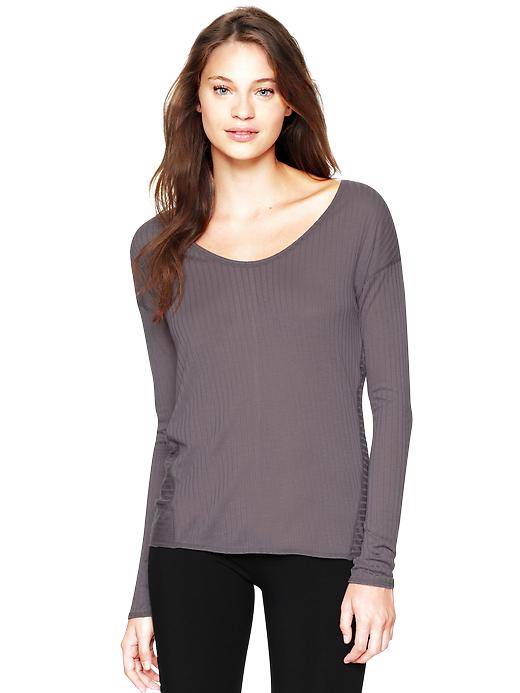 gap ribbed t shirt