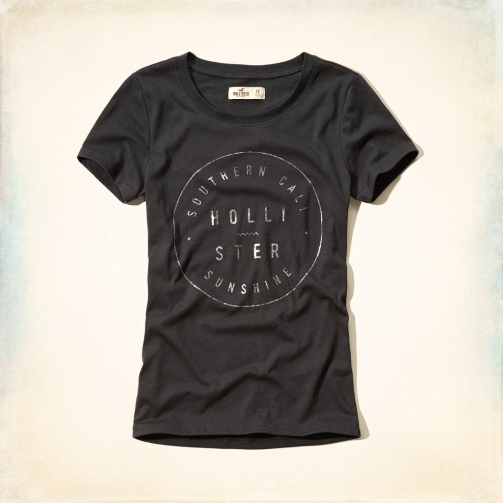 hollister logo tee