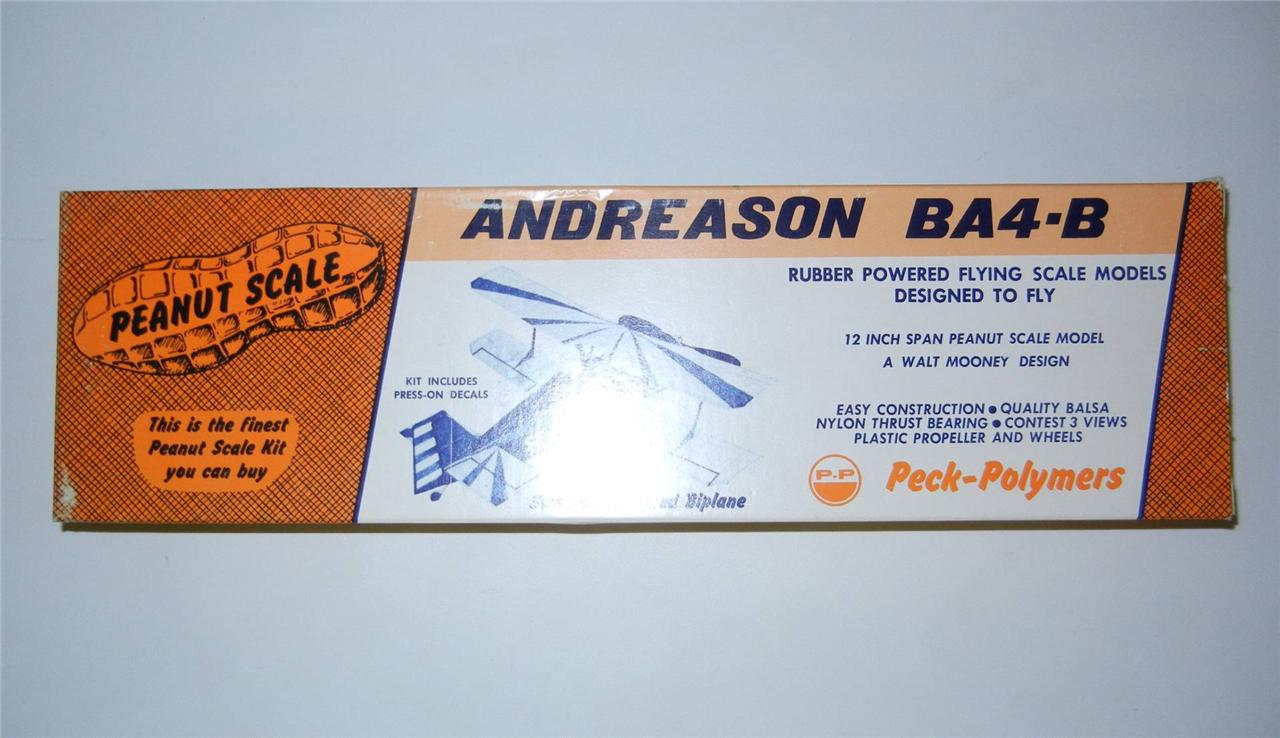 model kit,models外观 peck-polymers "andreason ba4-b" balsa model airplane kit 12"