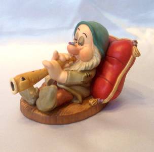 sleepy dwarf figurine