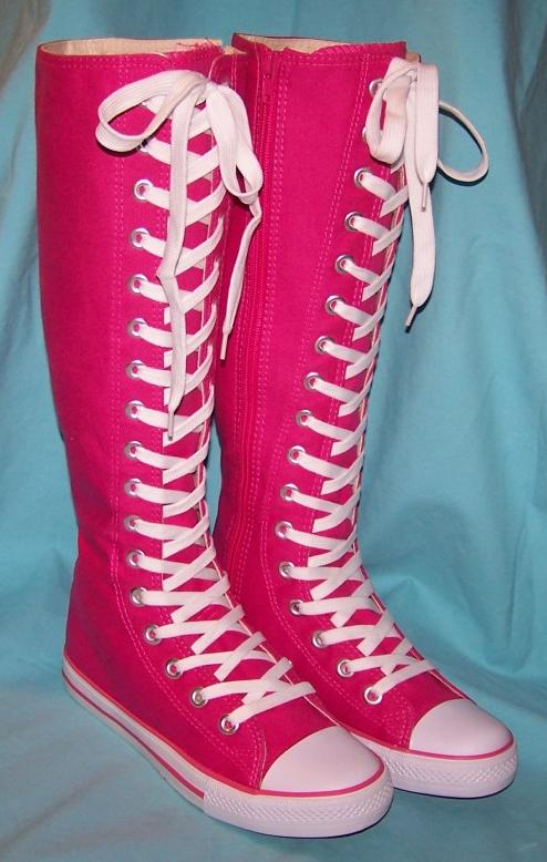 knee high top shoes