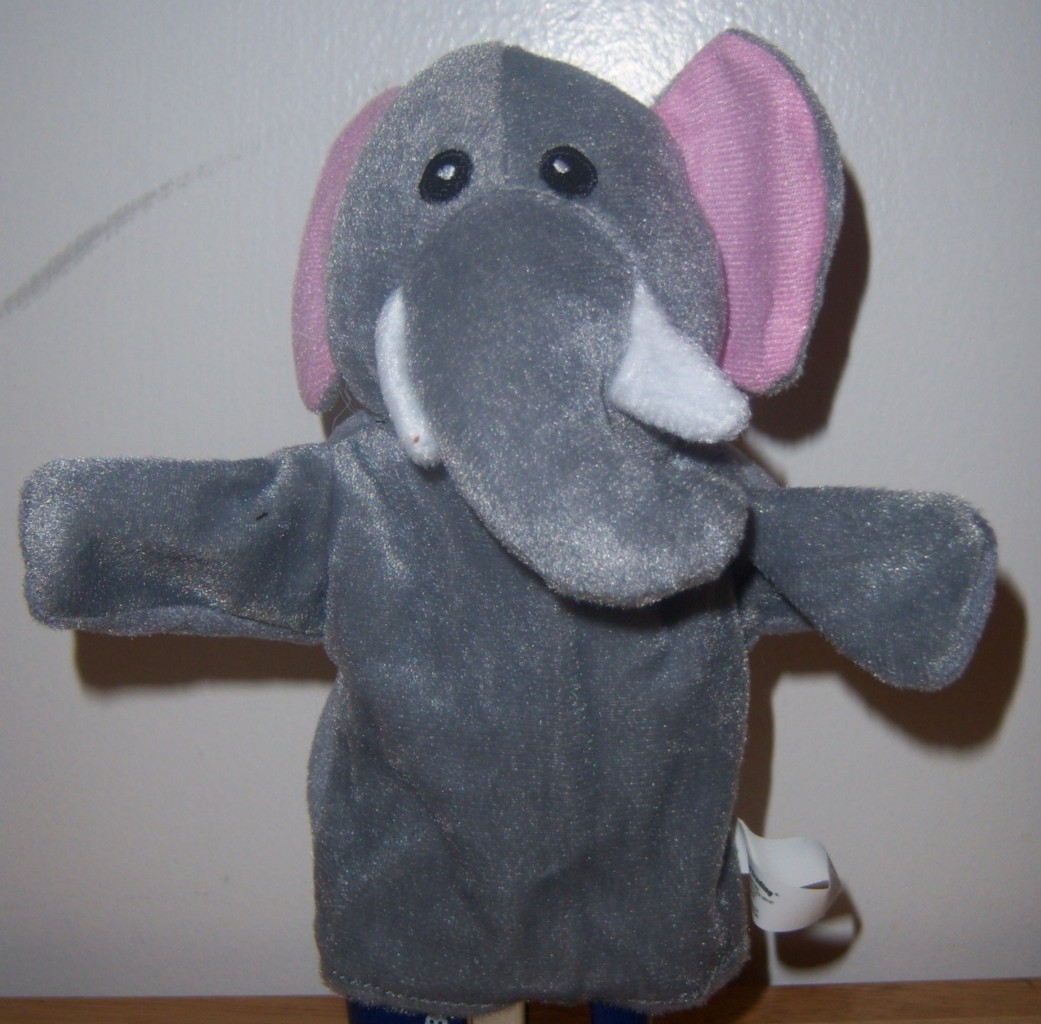 Safari Hand Puppet, Baby Shower, Elephant, Tiger, Giraffe, Zebra, Lion