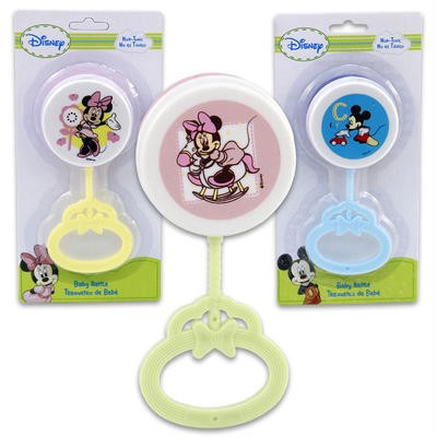 Baby Mickey Mouse Baby Shower Decorations on New Mickey Mouse Or Minnie Mouse Rattle  Baby Shower  Diaper Cake
