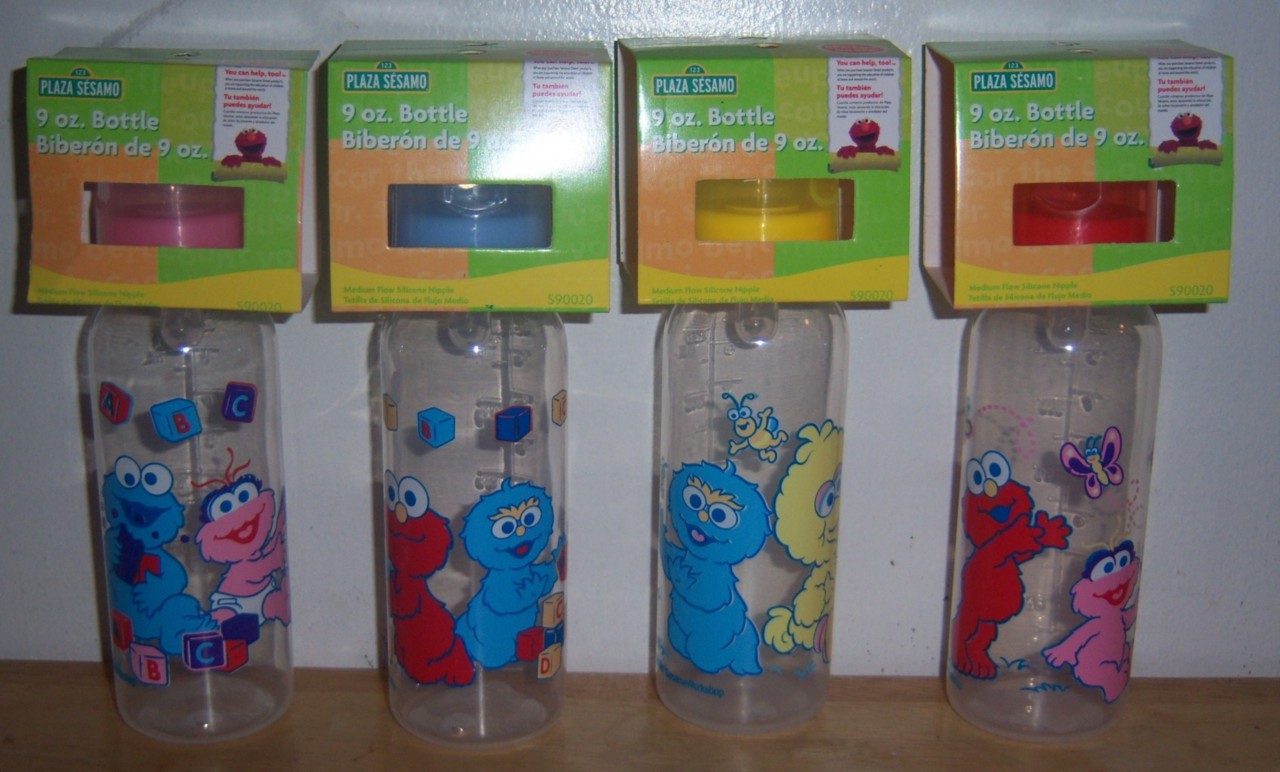 Sesame Street 9oz Bottle Elmo Cookie Monster Big Bird Baby Shower eBay