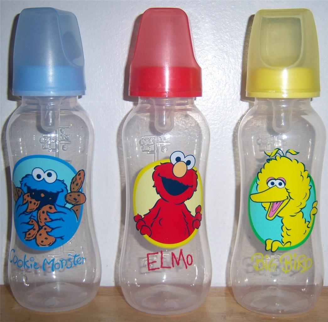 Sesame Street 9oz Bottle Big Bird Elmo Cookie Monster Baby Shower eBay