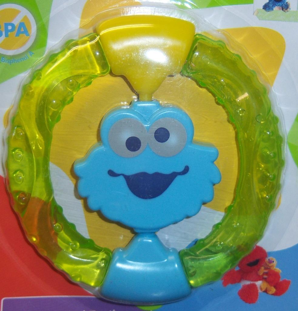 cookie monster teething toy