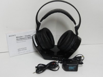  Wireless Stereo Headphones on Sony Mdr Rf970rk Noise Reduction Wireless Stereo Headphones   Ebay