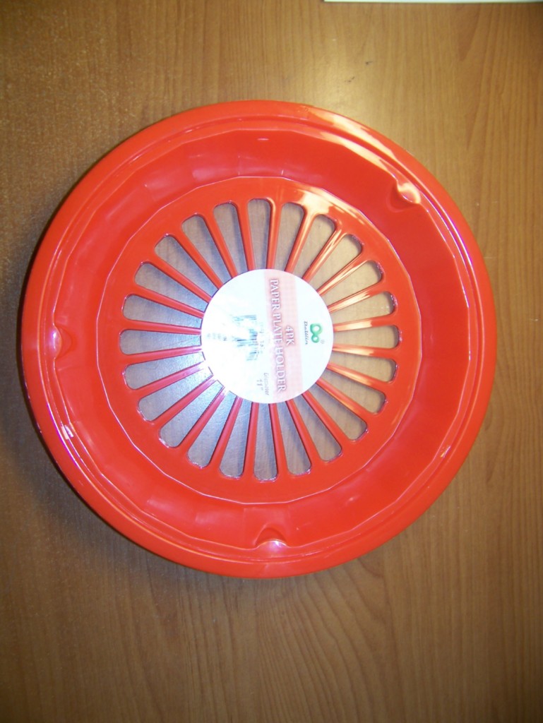 4 NEW PLASTIC PAPER PLATE HOLDERS RED eBay
