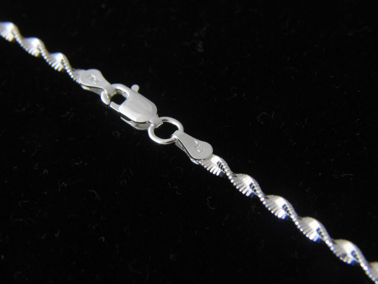 REAL 925 STERLING SILVER Chain Necklace ROPE chains of Different types