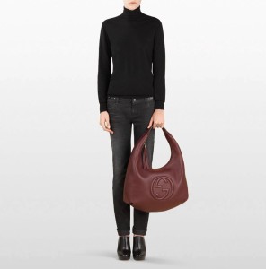 bellaladystore: GUCCI Soho Hobo Bag Bordeaux Red Leather