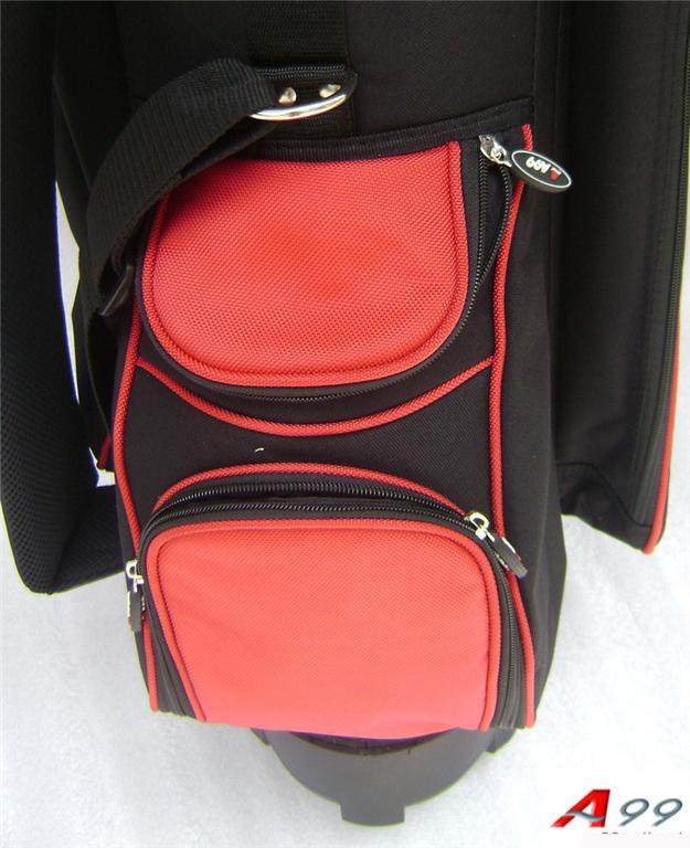 Travel Mate III Golf Bag travel Bag Hybrid Hard Case Red/Black With TSA
